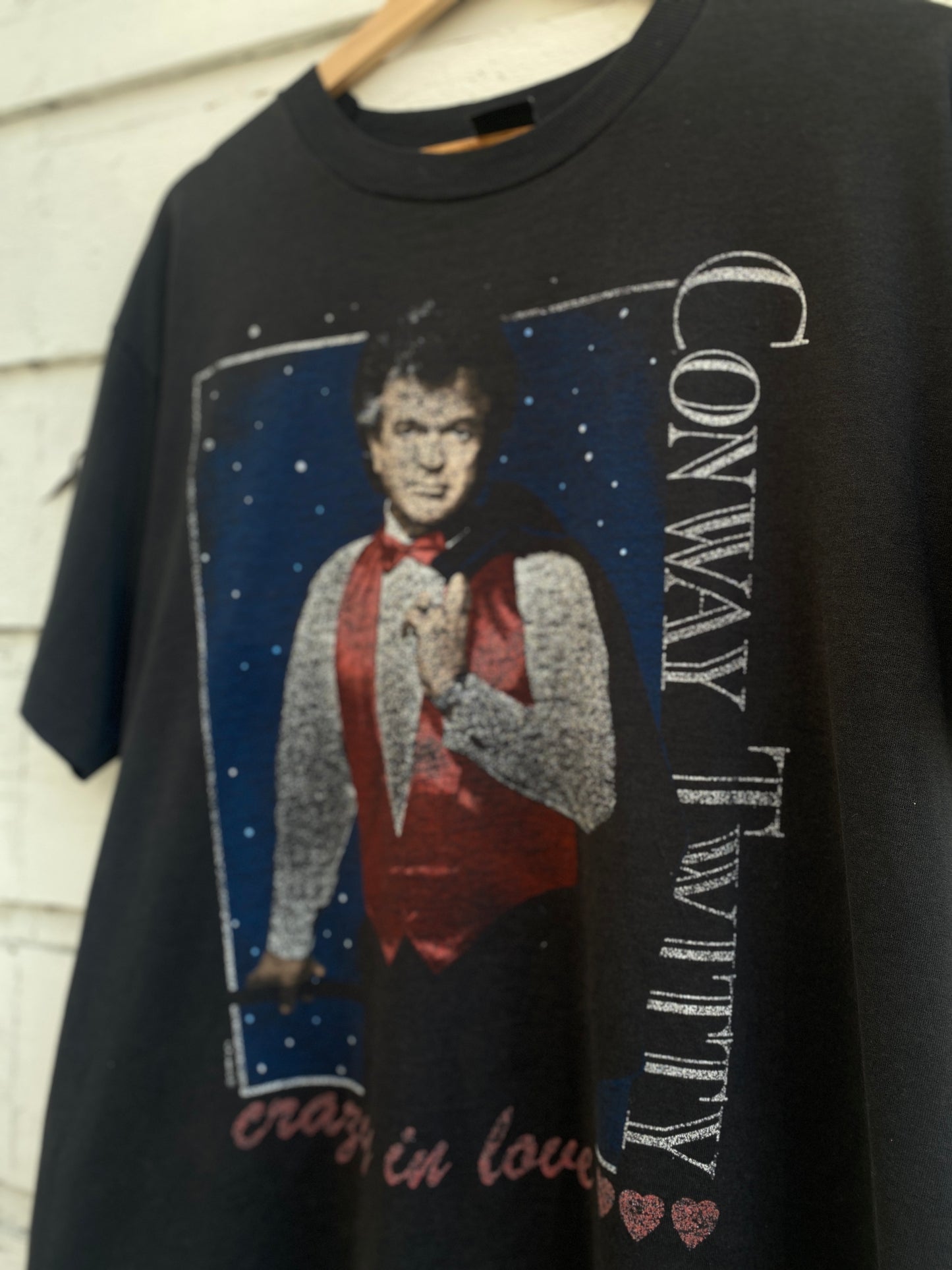 Vintage Conway Twitty Crazy In Love Country Tshirt XL