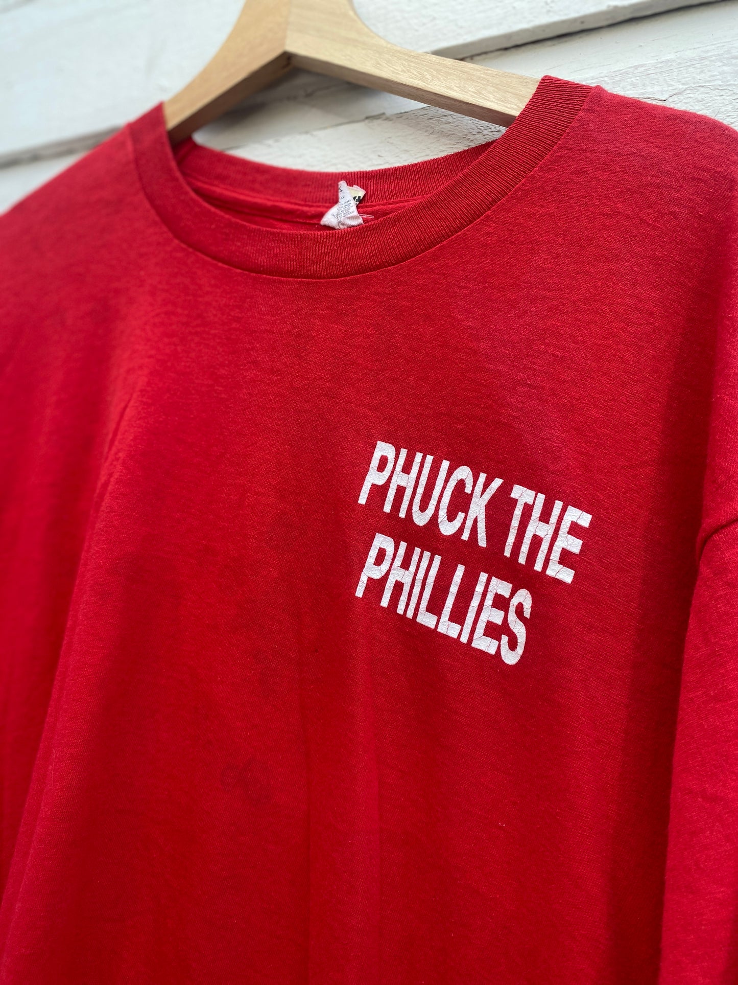 Vintage Phuck The Phillies Tshirt Cropped Boxy Large