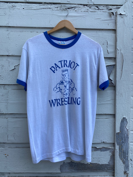 Patriot wrestling Tshirt large