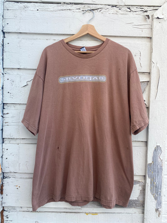 Vintage 1990s Levis Silver Tab Brown Tshirt XL