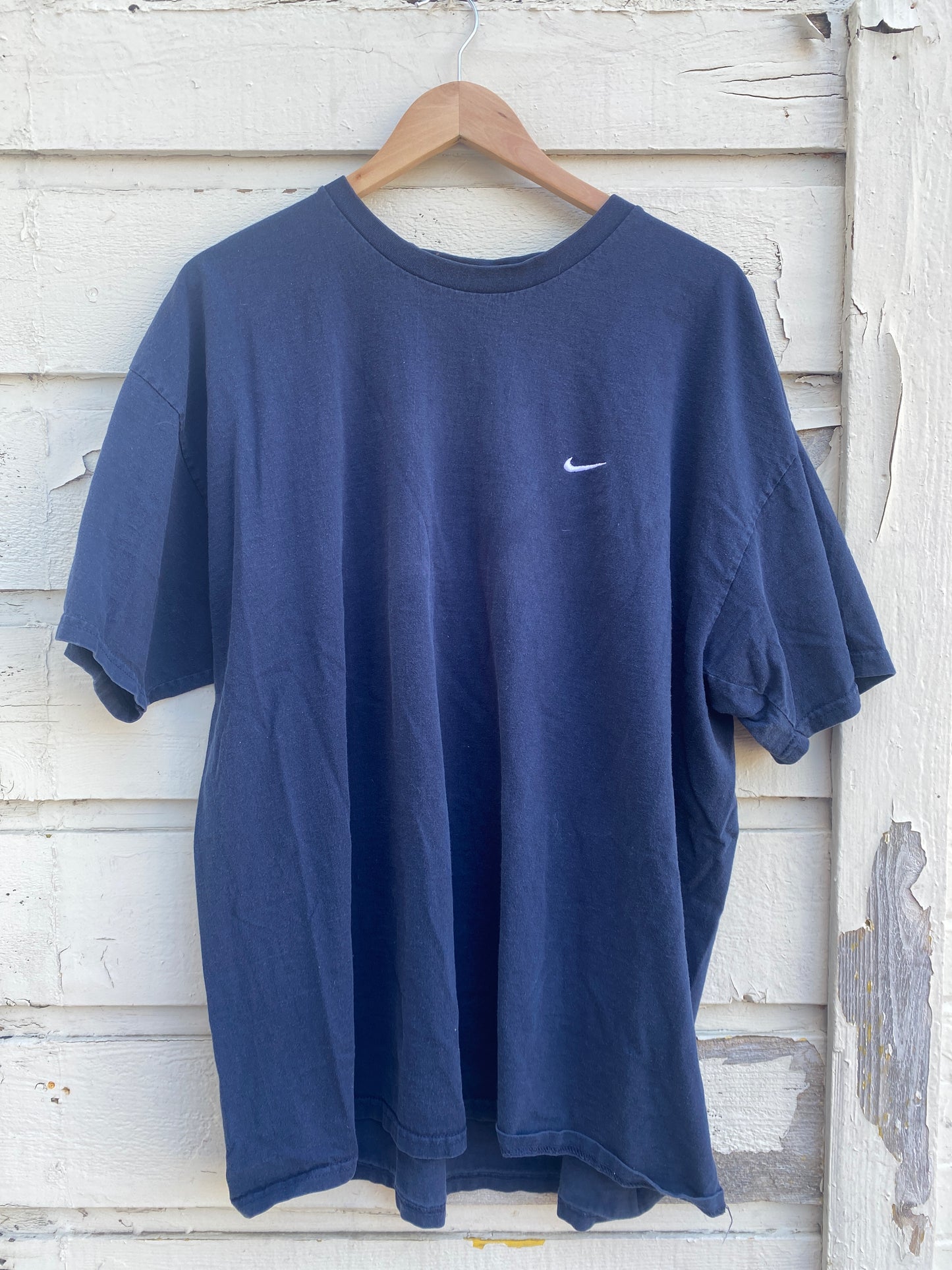 Vintage navy blue embroidered Nike mini swoosh XXL