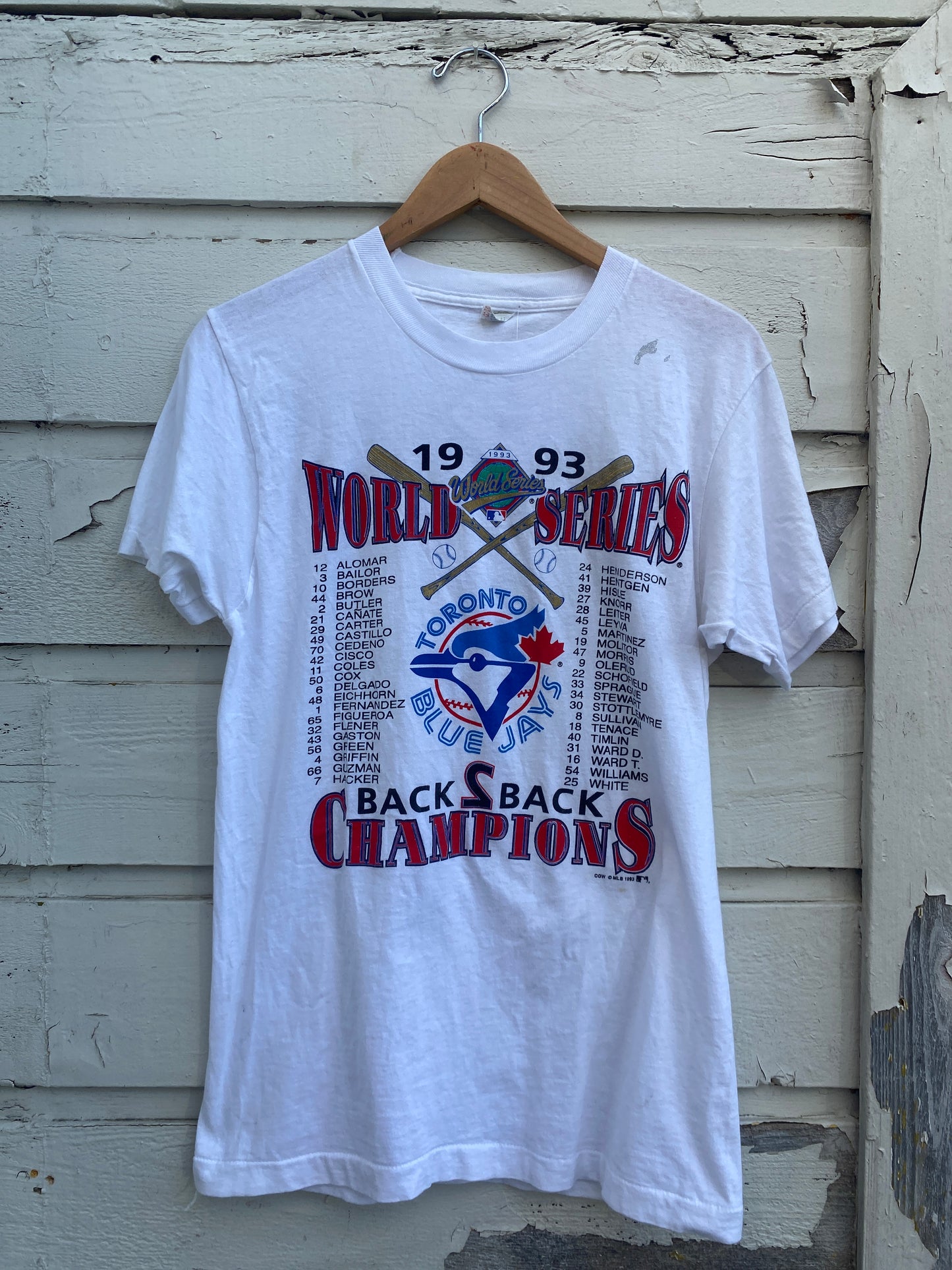 Vintage Toronto blue jays 1993 World Series Tshirt medium