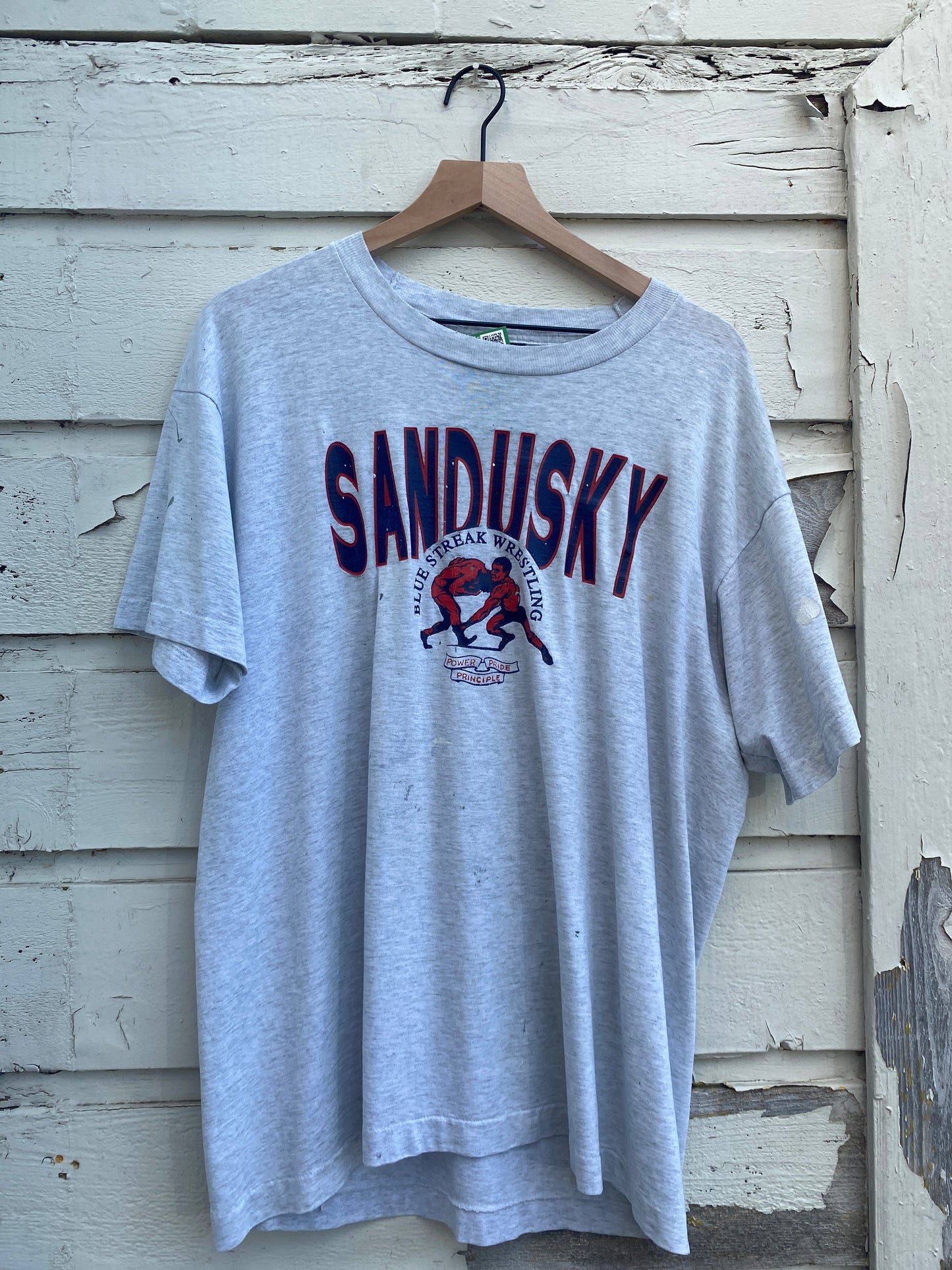 Vintage Sandusky wrestling Tshirt XL