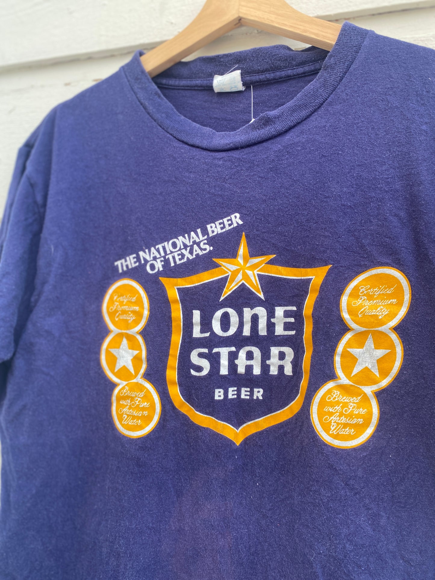 Vintage 1980s Texas Lone Star Beer Tshirt Large